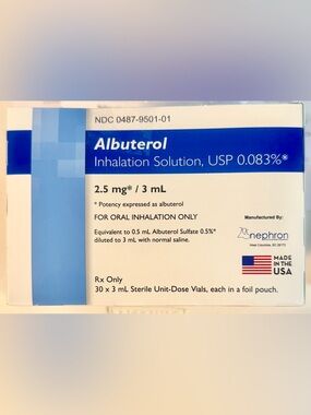 The posh doc -  asthma Albuterol Inhalation Solution 0.083% pack